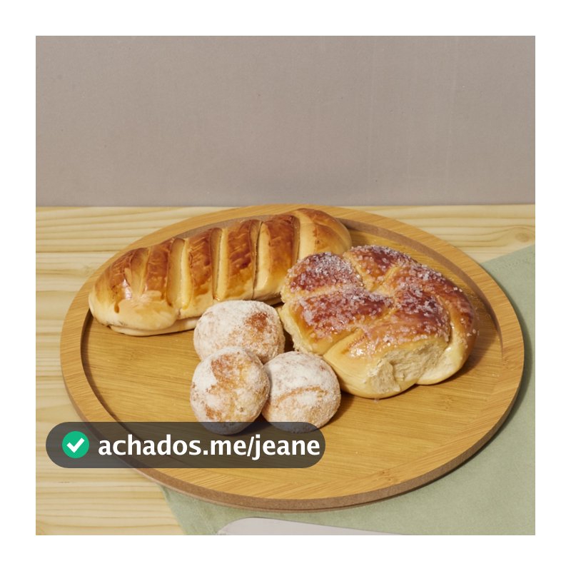 Tábua Gamela Redonda 30x30x1,3cm MDF para Servir Petiscos Churrasco Frios Aperitivos Pães Universal