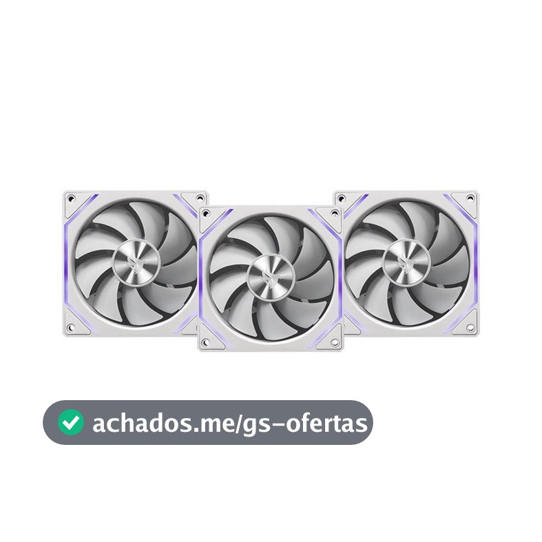 Kit Ventoinha Pichau Ventus NX, ARGB, 3x120mm, Branco, PCH-VTNX3-WH01