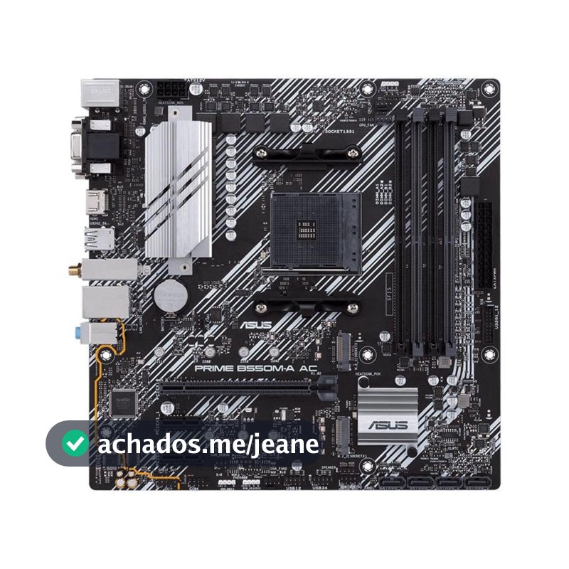 Placa Mãe Asus Prime B550M-A AC - 90MB15K0-M0EAY0