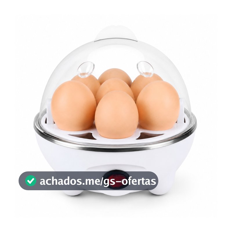 Cozedor Aquecedor Portátil para até 7 Ovos Elétrico 220V Prático Cozinha