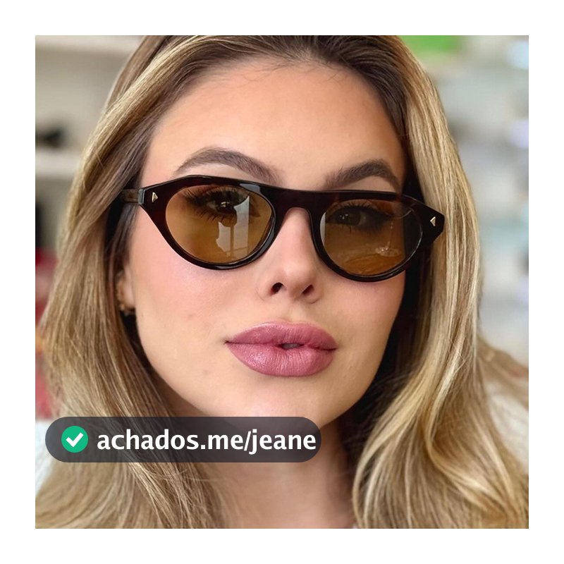 Óculos De Sol Femininos Masculinos E Com Armação Oval Retrô De Feixe Único