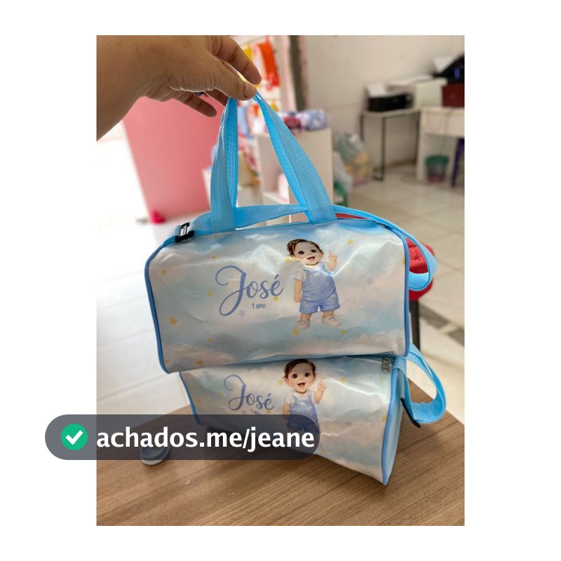 Kit Aniversario 10 Mala de Mão Personalizada 30x16x16