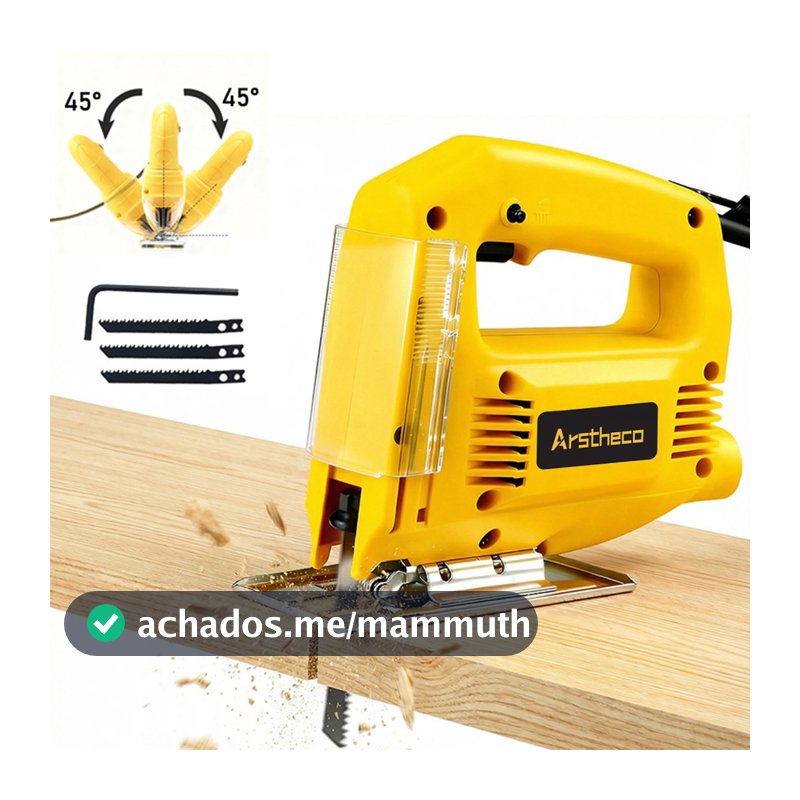 Serra Tico Tico Uso Profissional 900w Base Ajustável com 3 serra 0-3000rpm