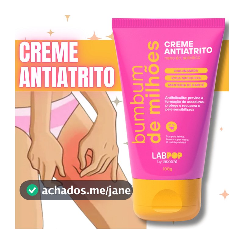Creme Antiatrito cuidado assaduras nas cochas e foliculite recupera parte sensivel