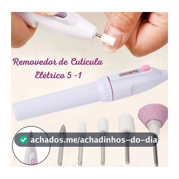 Removedor De Cutículas E Lixa Eletrônica Portátil Lixadeira Unha Elétrica Profissional