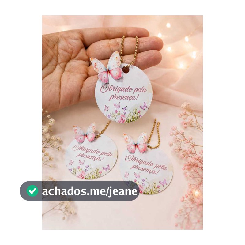 Tag Personalizada para Lembrancinhas com correntinha - TODOS OS TEMAS -Tag Agradecimento - Tag com Nome e Idade