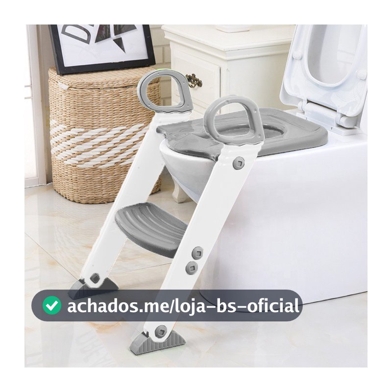 Assento Redutor Infantil com Escada para Vaso Sanitário