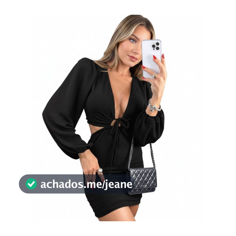 Vestido feminino suplex manga longa