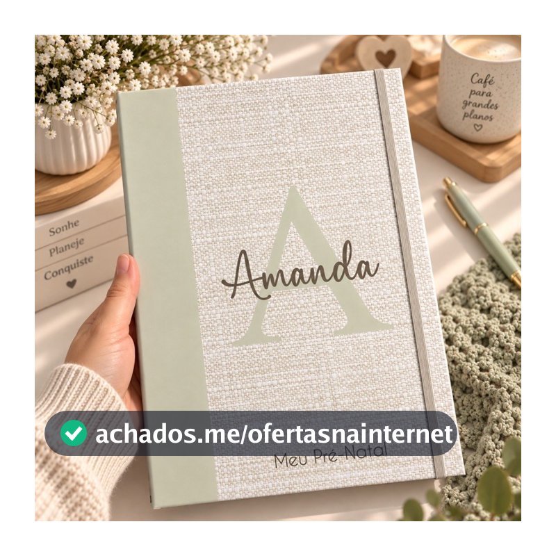 Pasta Gestante Personalizada A4 | Porta Exames Pré-Natal | Organizador de Ultrassons e Documentos do Bebê