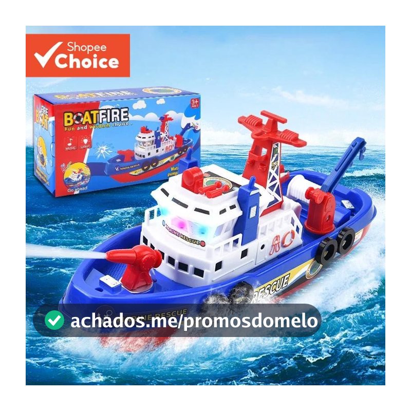 Brinquedo Elétrico Para Barco De Resgate , Navio De Banho Flutuante Com Luzes Crianças , Verão