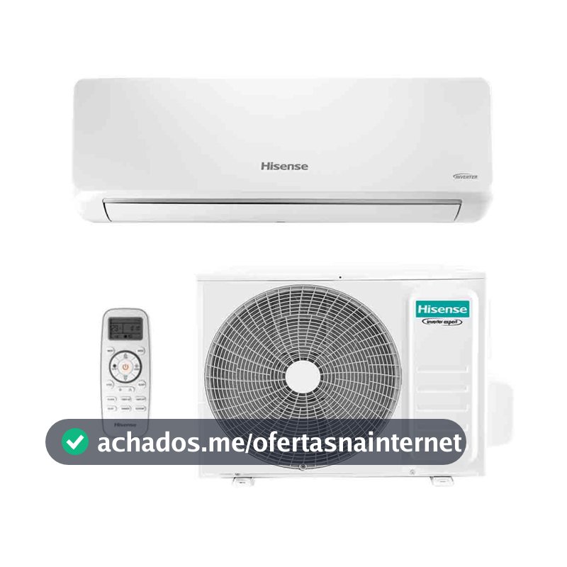 Ar Condicionado Split Inverter Hisense R-32 Hi-wall 9000 Btus Quente e Frio Wi-fi 220v