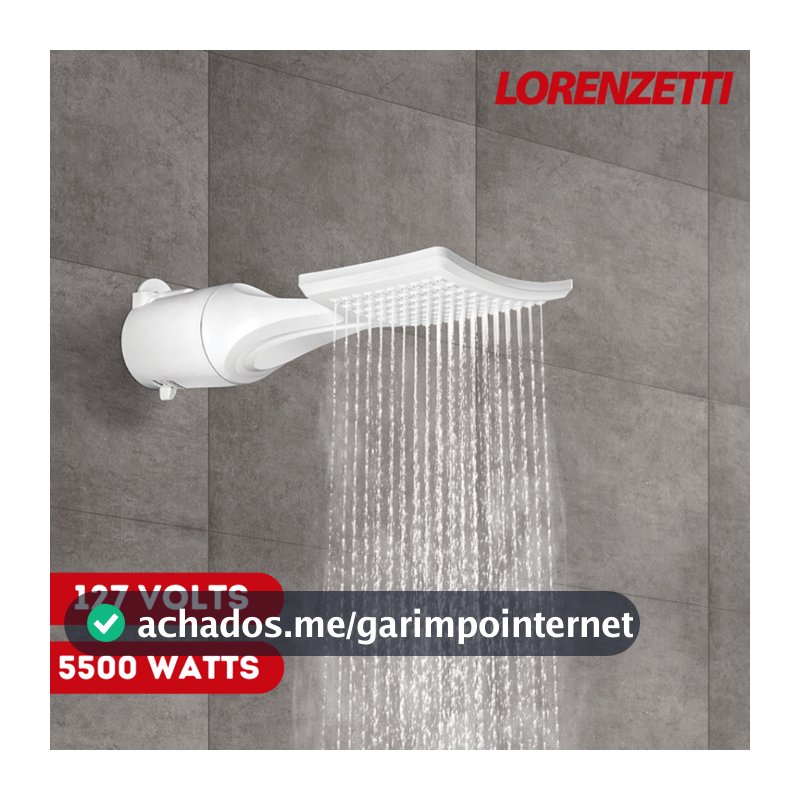 Chuveiro Ducha Multitemperaturas Loren Shower Ultra Lorenzetti 127v 5500w Branco