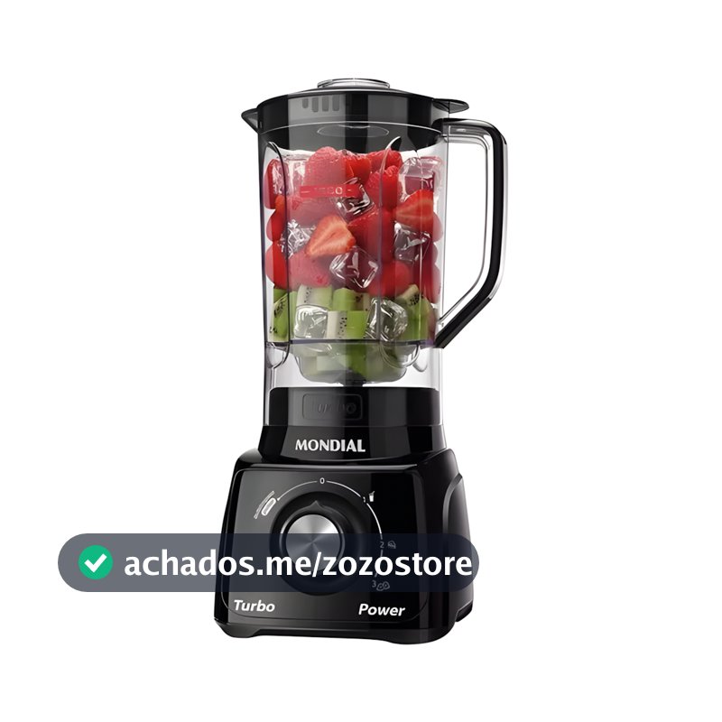 Liquidificador Mondial L‑99 Turbo 550 W 3 Velocidades