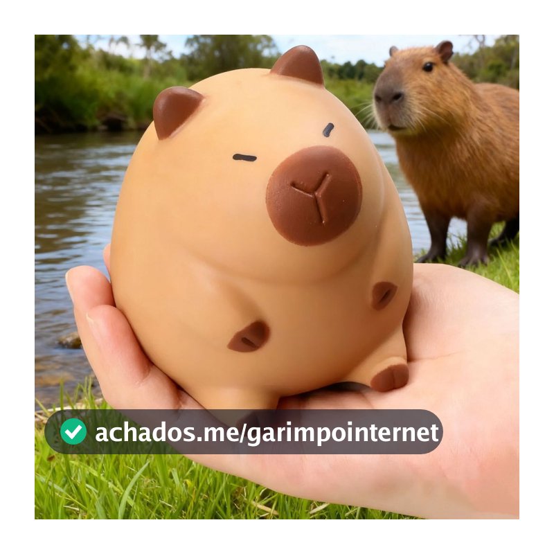 Brinquedo Capivara Fofo Squishy Antiestresse - Macio e Elástico, presente favorito das crianças