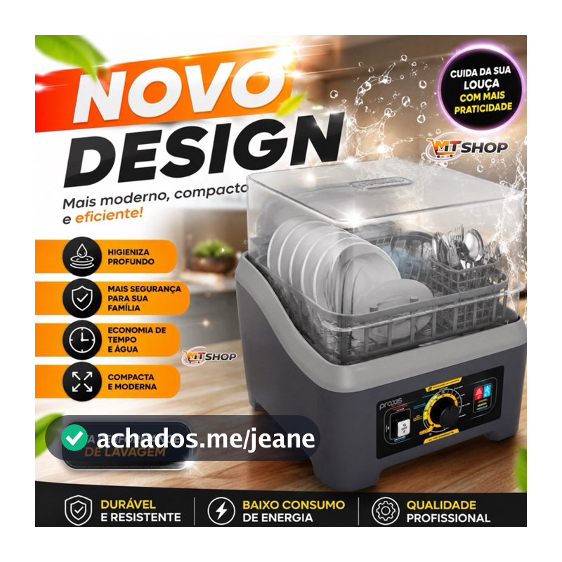 Lava Louças Portátil LLP 2.0 - Praxis Eletrodomésticos MODELO NOVO Envio Imediato