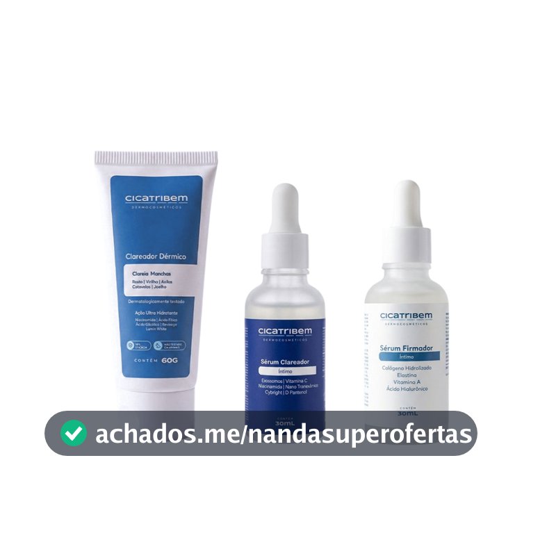 Cicatribem Clareamento Total Sérum Clareador & Clareador Dérmico 60g + Firmador Íntimo de Brinde