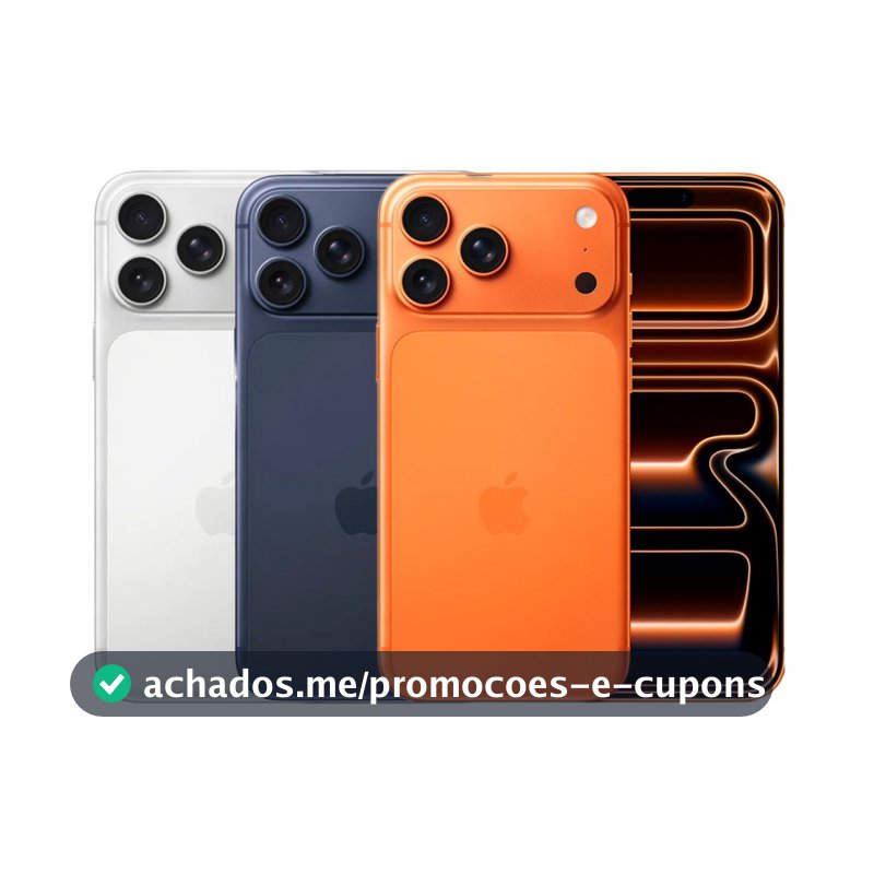 Celular Apple iPhone 17 Pro Max 256GB Câmera Tripla Fusion de 48MP Tela 6.9" Super Retina XDR 5G NFC