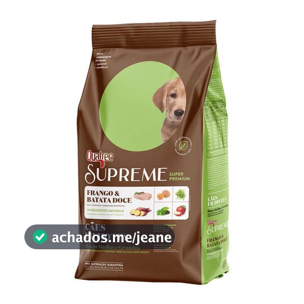 Ração Quatree Supreme Filhote Raça Média e Grandes 15 kg