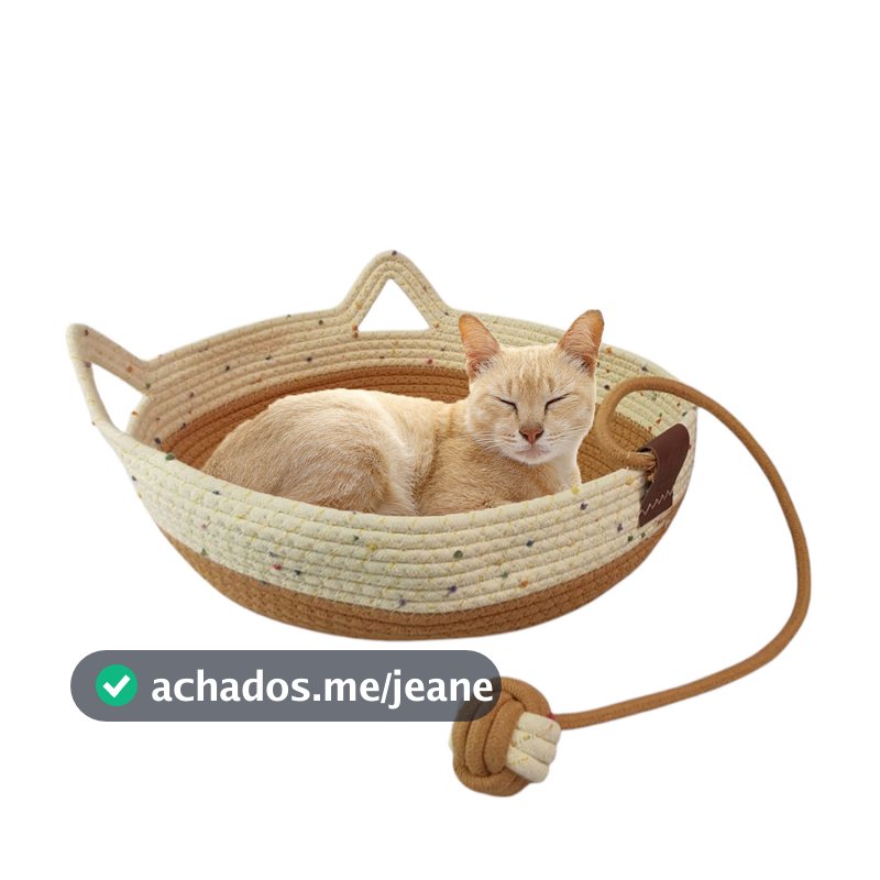 Cama Gato Cestinho Ninho Pet Felino Arranhador Caminha Rasqueadora Confortavel Animais Estimaçao Casa Petshop