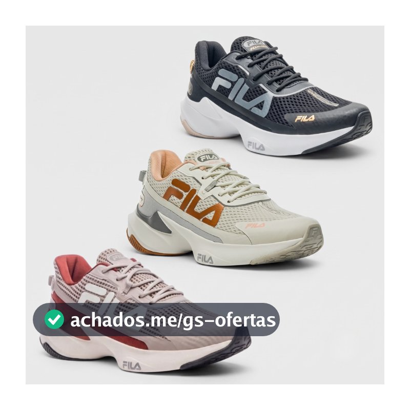 Tênis Fila Recovery Feminino Esportivo Corrida Original Nota Fiscal Garantia de Fábrica