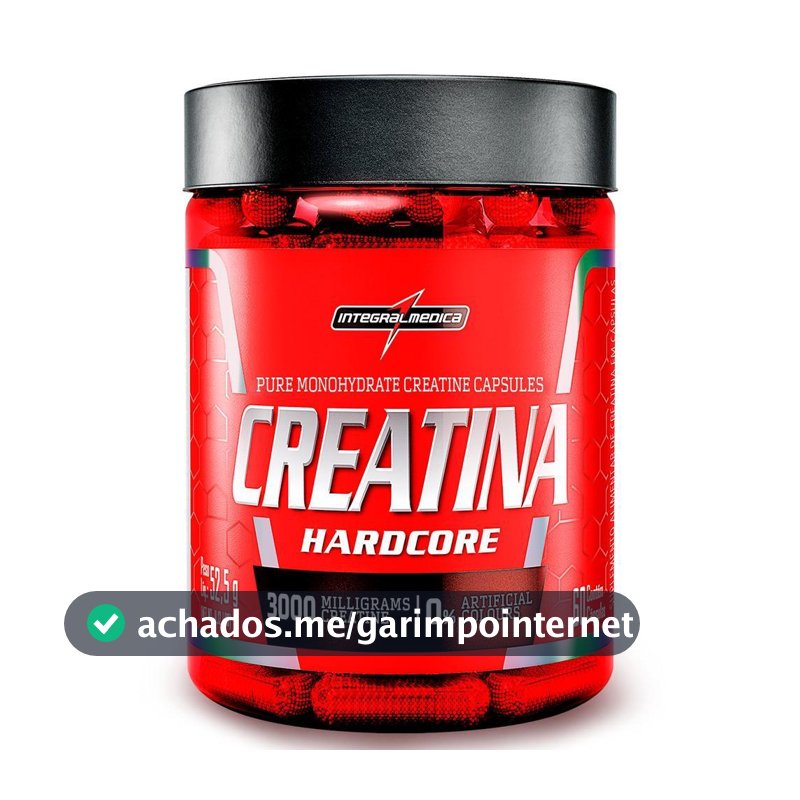 Creatina Monohidratada em Cápsulas 60 Cápsulas –  Integralmedica