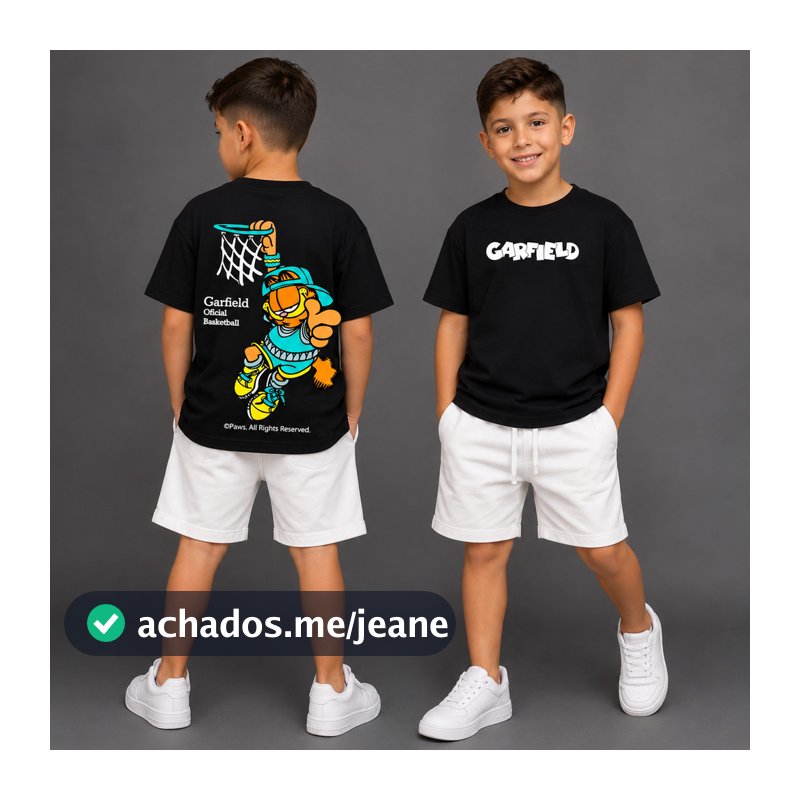Camiseta Infantil Algodão Criança Streetwear Roupa De Menino Estampa Frente e Verso, LANÇAMENTO