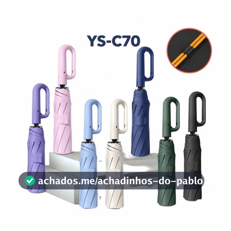 Novo Guarda Chuva Automático Alta Resistência a Chuvas e Vento Forte Com Proteção UV