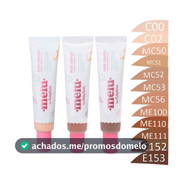 Base Liquida Melu Ruby Rose RR872