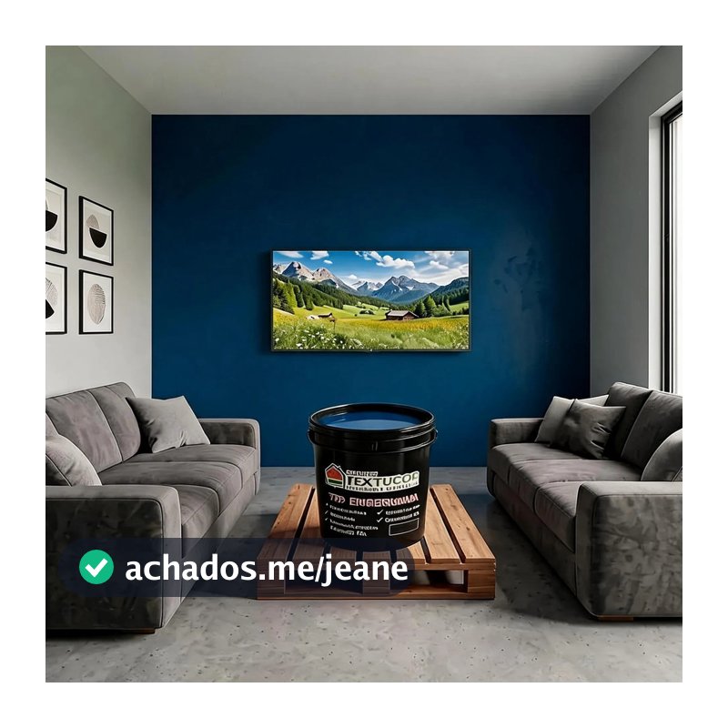 Tinta Látex Fosca 3,6l Textucor Interno Externo Azul-marinho