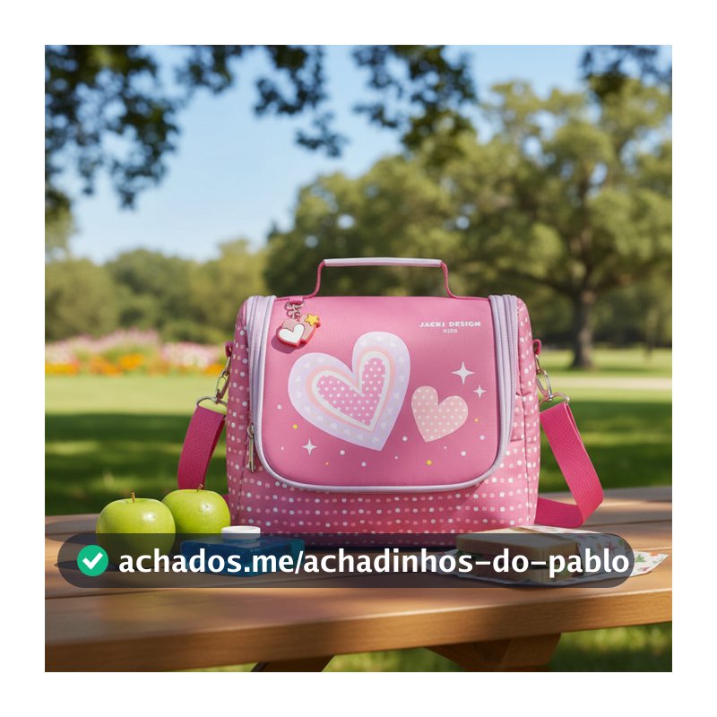 Bolsa Térmica Infantil 6,9L Jacki Design – Ideal para Lancheira Escolar ou Passeios
