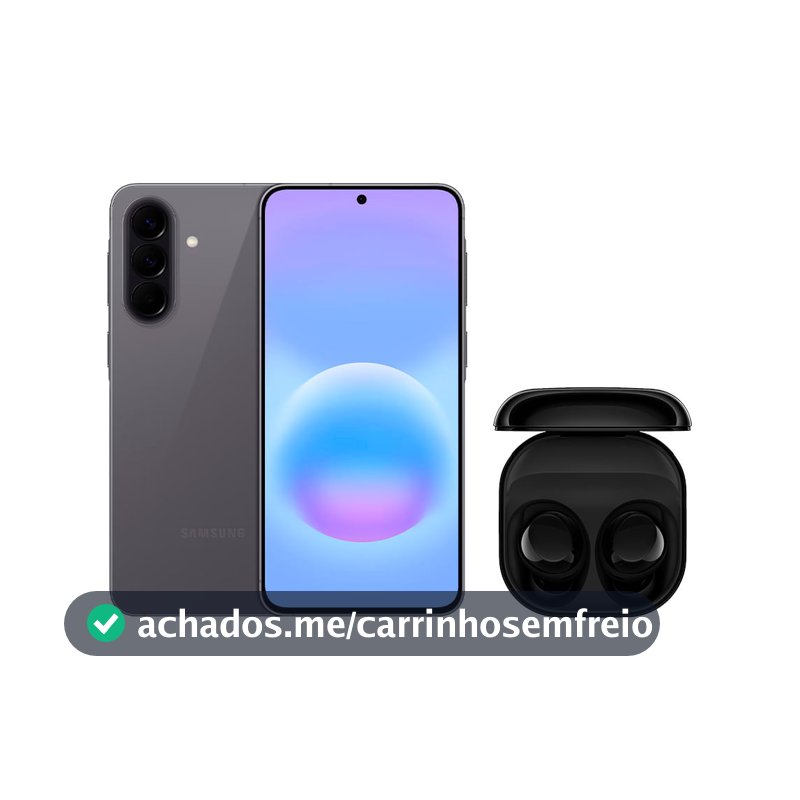 Galaxy A57 5G (256GB) - Cinza + Galaxy Buds Core - Preto