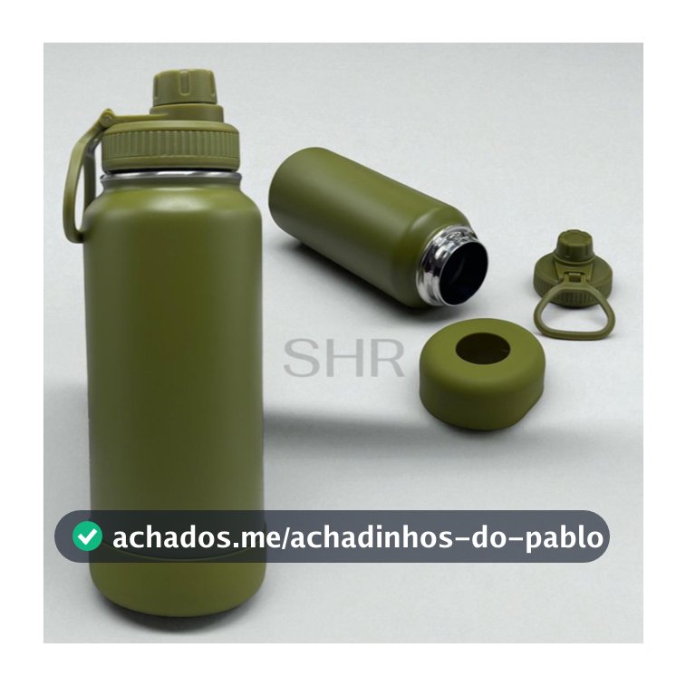 Garrafa Inox Térmica 350ML/600ML/800ML/1000ML Com Capinha Protetora De Silicone Antiderrapante