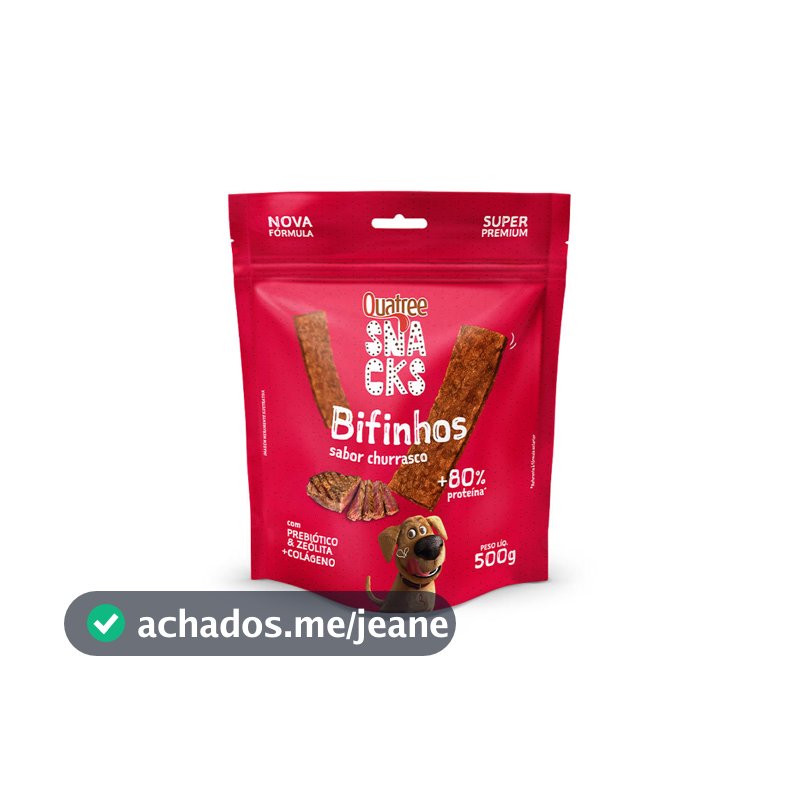 Quatree Snacks Bifinho Churrasco 500g