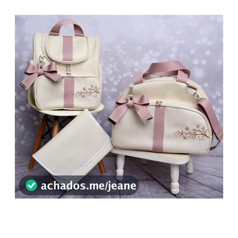 bolsa Maternidade kit 3 Peças com Bordado mamae e bebe RAMA/ GALHO / LEAO l Faixa Laço e Trocador