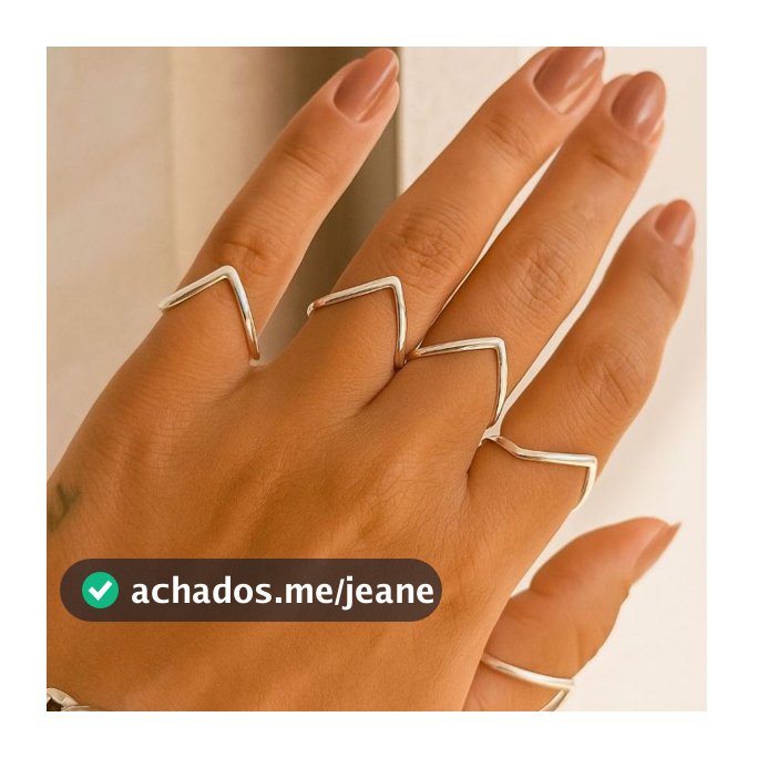 Anel Maria de Fátima Prata 925 Banhado Ouro 18k Feminino Novela Direto de Fábrica Minimalista