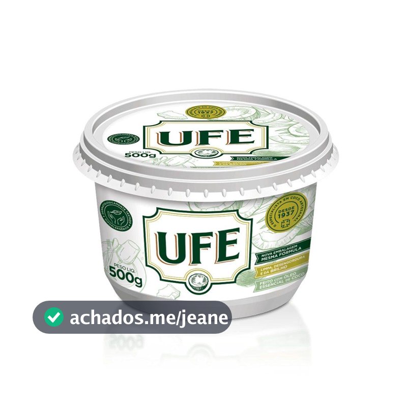 Sabão em Pasta Coco UFE - 500g
