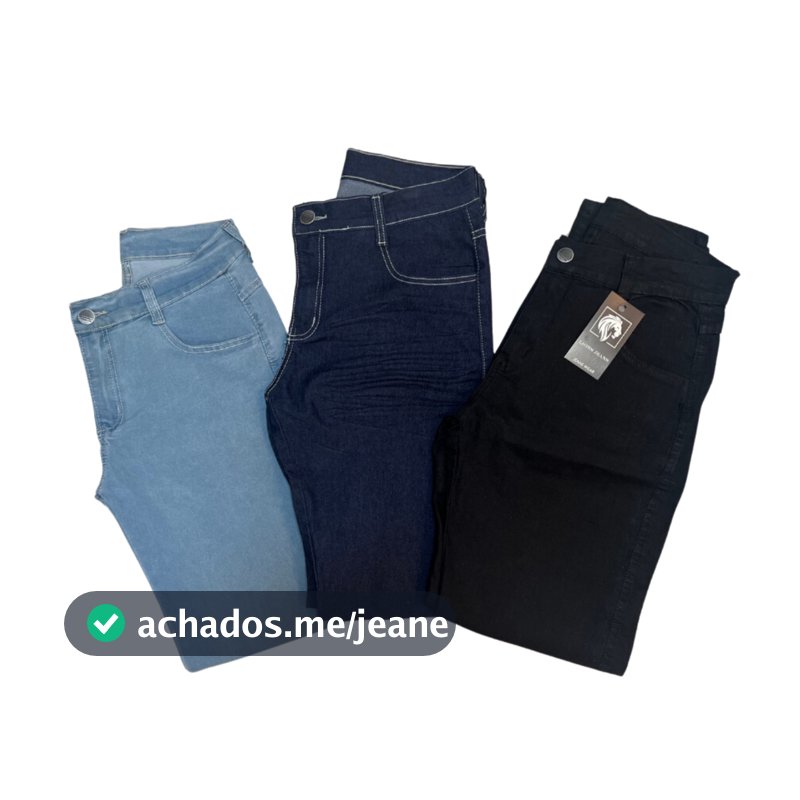 Kit  2 Calça Masculina Jeans Slim Fit com Lycra Elastano - com Elasticidade - Marca Lions Jeans