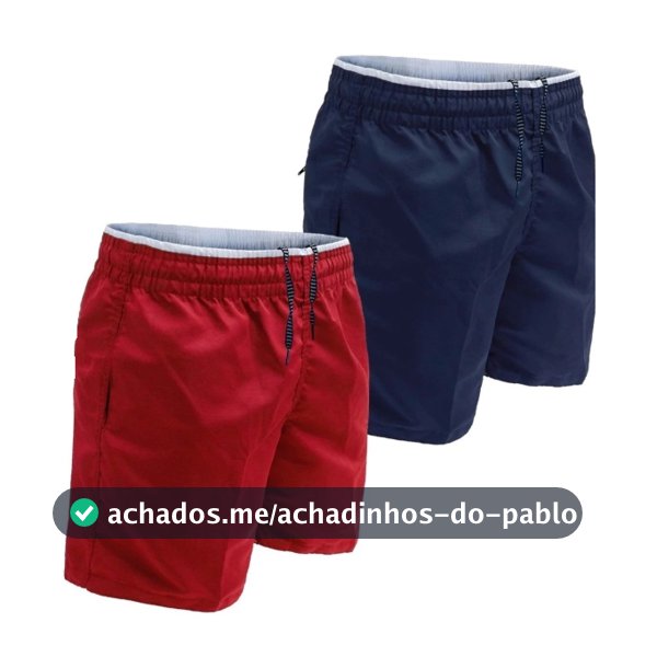 Kit 4 Bermudas Masculinas Tactel Caminhada Academia Piscina Praia Com Bolsos