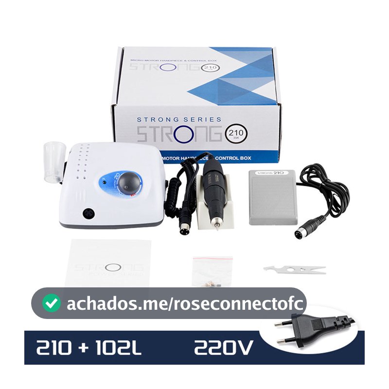 Micro Motor Strong 210 40.000rpm  65w Vire Com A Chave Para 110V / 220V