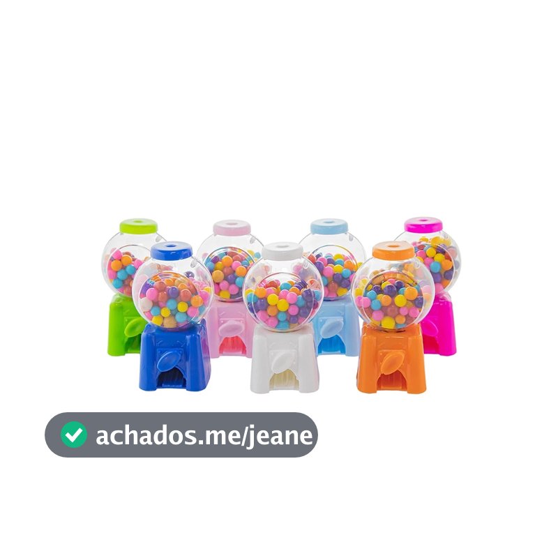 Kit 36 Unid - Mini Baleiro Candy Machine Diversas Cores para Decoração e Lembrancinhas Doces Mini Balas Balinhas Festas