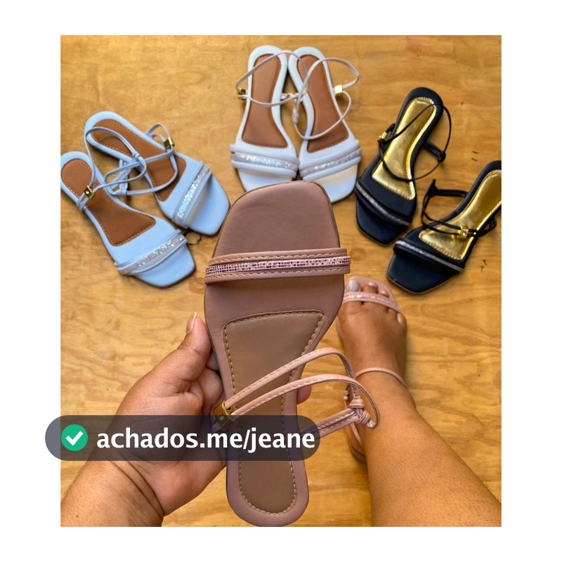 kit com 3 pares de sandália rasterinha feminina promoção amarrar Brillho basica sandalha rasteira