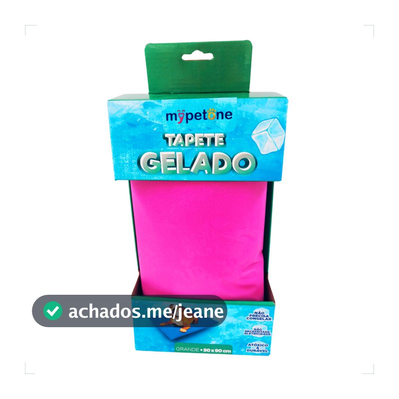 Tapete Gelado Grande 90x50 para Cães Mypetone - Rosa