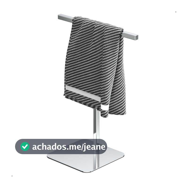 Porta Toalha Lavabo Inox de Bancada Suporte Toalha Nice