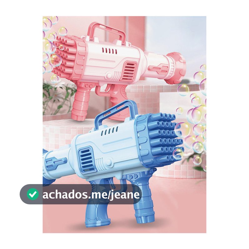 Lançador de Bolhas Sabão Bazuka Automática Bolha de Sabão Pistola de Bolhas 25 Furos de Bolhas