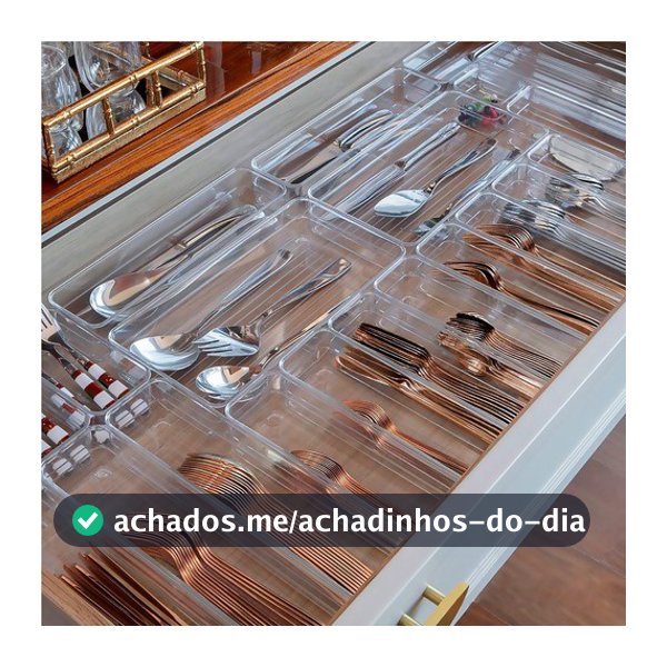 Escolha Seu Kit Organizador Acrílico Transparente Empilhável Amobox