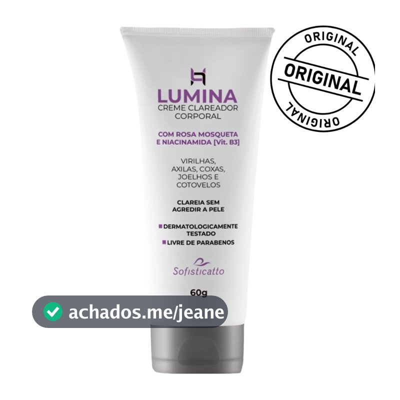 Creme Clareador Corporal 60g para Axilas, Virilhas e Joelhos Uniformiza o Tom da Pele Sofisticatto