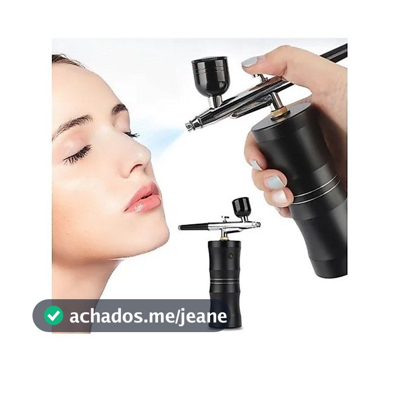 Aerógrafo Profissional Kit Com Compressor Recarregável Sem Fio Para Confeitaria Unhas Maquiagem Tattoo
