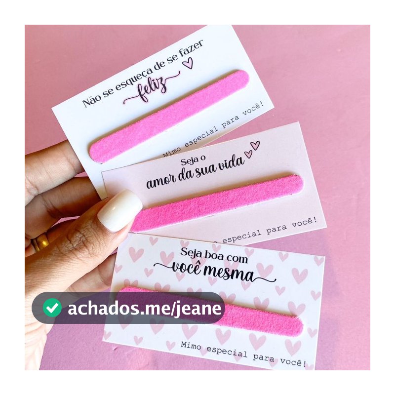 Kit 30 Lixas de unha Cartão Agradecimento Mimo cliente, Manicure, Pedicure, Nail Designer