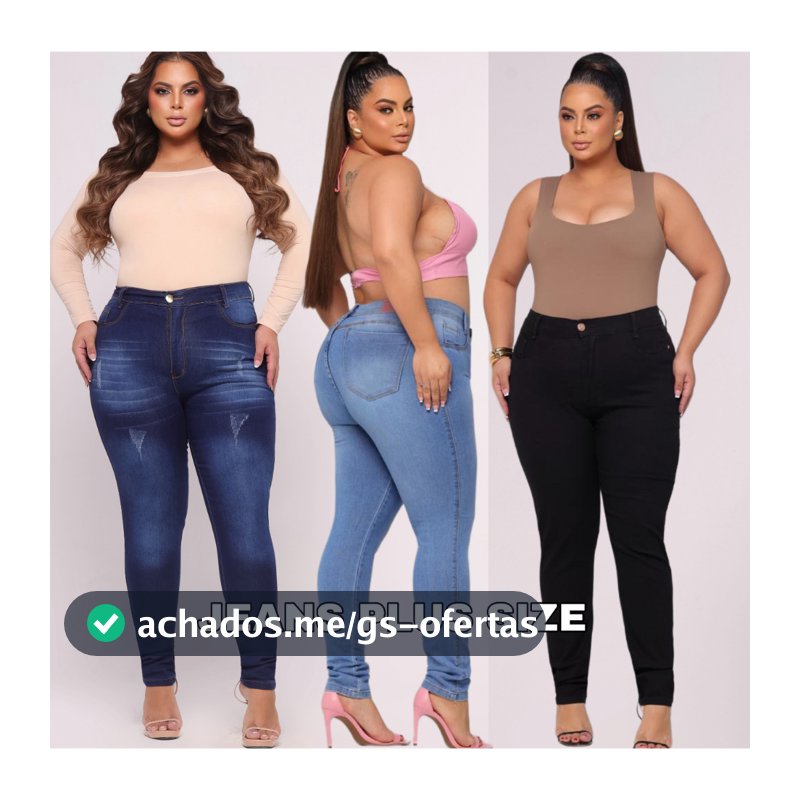 Calça Feminina Jeans 44 ao 54 plus size Direto Da Fabrica Skinny Cintura Alta com Elastano Premiun