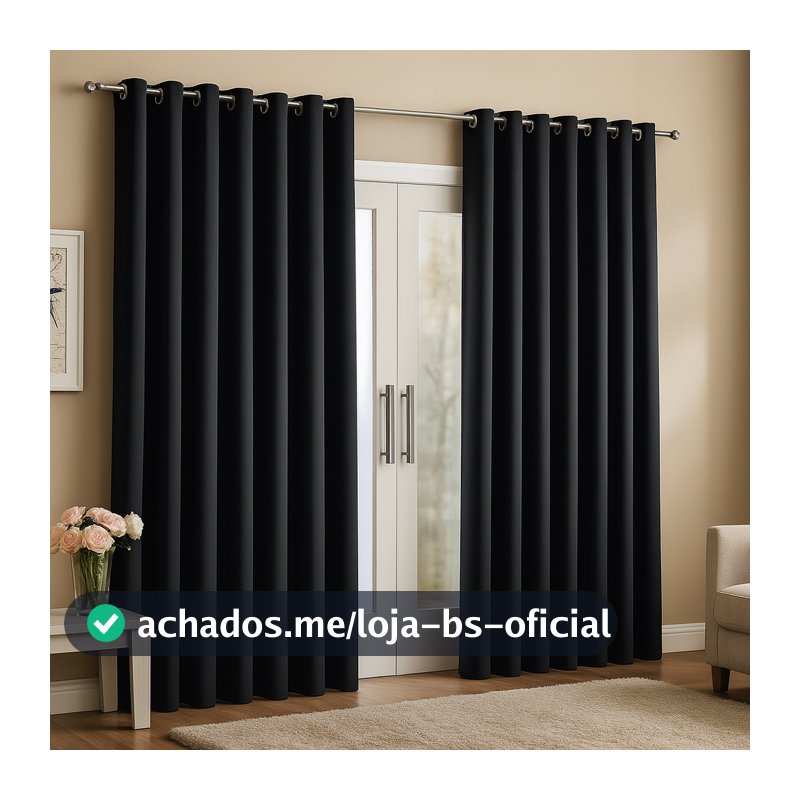 Cortina Roma 3,00x2,50m Oxford 100% Poliéster